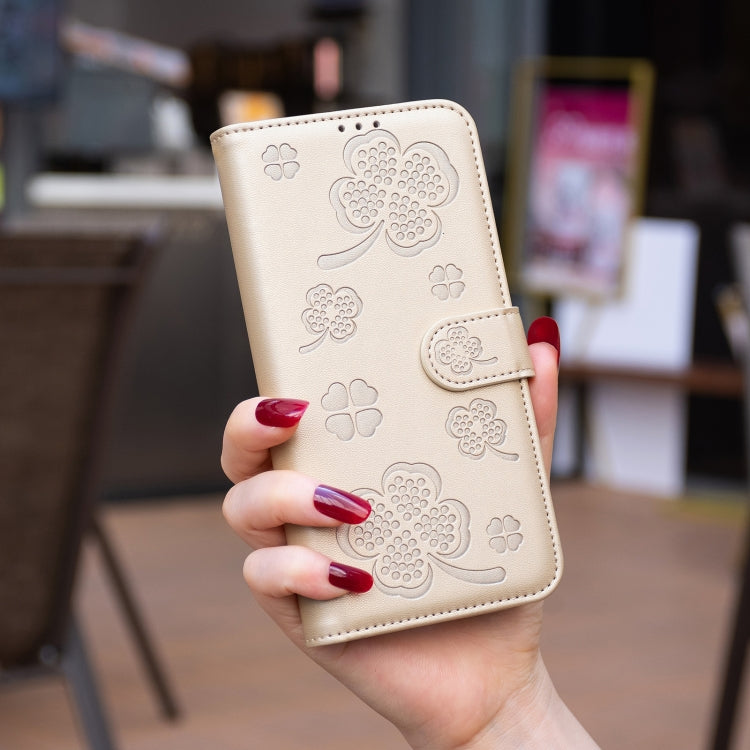 LEAF Knižkové puzdro pre Motorola Moto G34 5G - zlaté