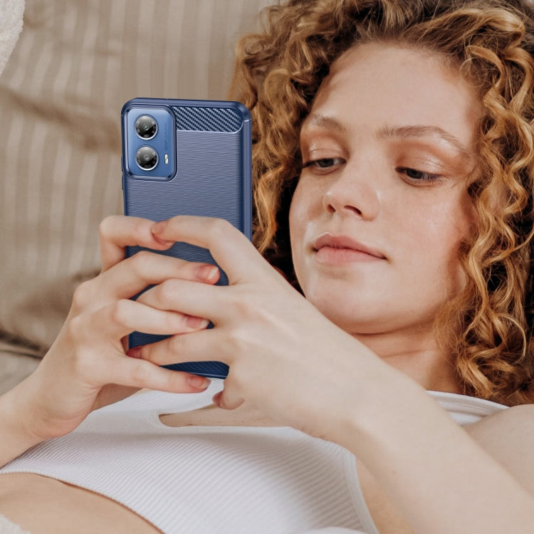 CARBON Zadný obal pre Motorola Moto G34 5G - modrý