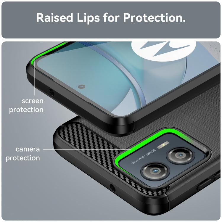 CARBON Zadný obal pre Motorola Moto G53 5G - čierny