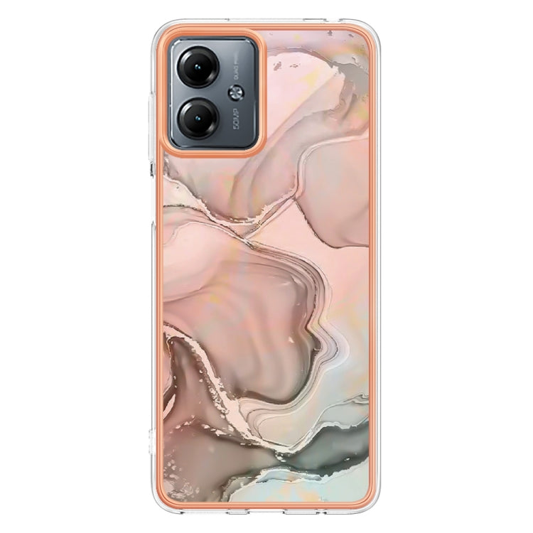 MARBLE Zadný kryt pre Motorola Moto G14 - rose gold