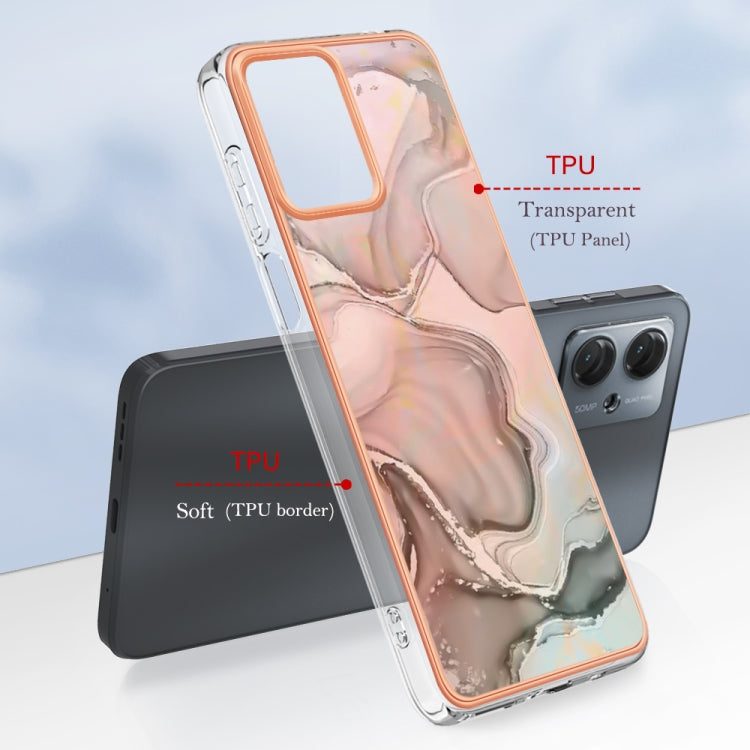 MARBLE Zadný kryt pre Motorola Moto G14 - rose gold