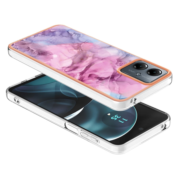 MARBLE Zadný kryt pre Motorola Moto G14 - ružový