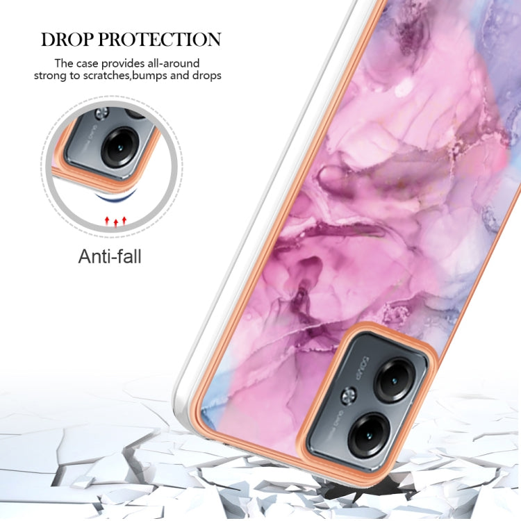 MARBLE Zadný kryt pre Motorola Moto G14 - ružový