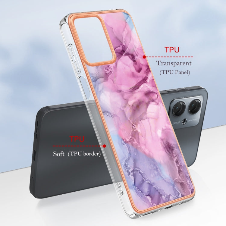 MARBLE Zadný kryt pre Motorola Moto G14 - ružový