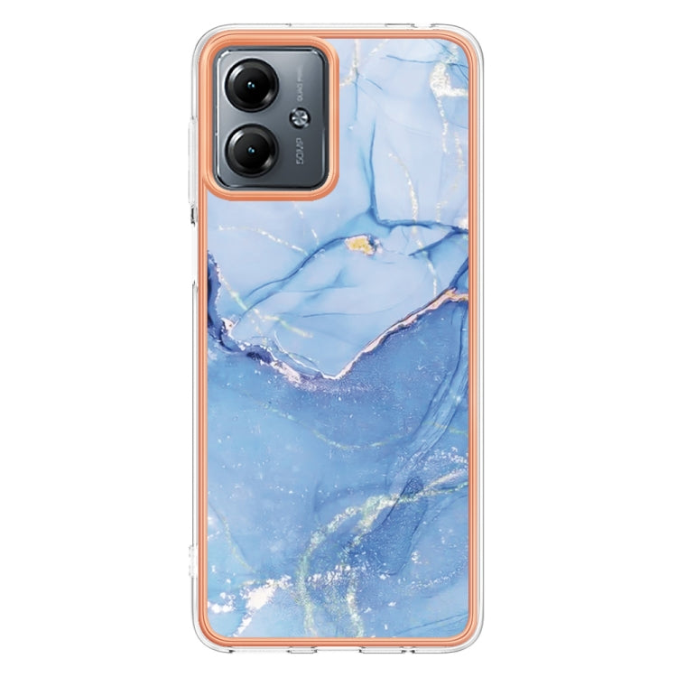 MARBLE Zadný kryt pre Motorola Moto G14 - modrý