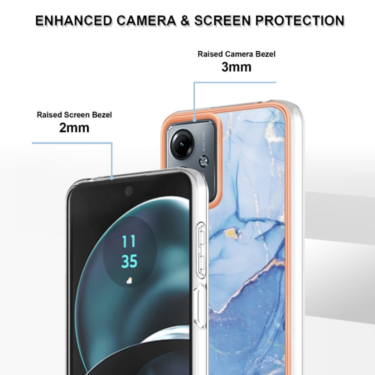 MARBLE Zadný kryt pre Motorola Moto G14 - modrý