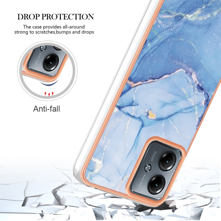 MARBLE Zadný kryt pre Motorola Moto G14 - modrý
