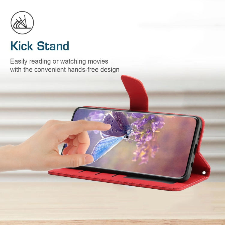 BUTTERFLY Knižkové puzdro pre Motorola Moto G14 - červené
