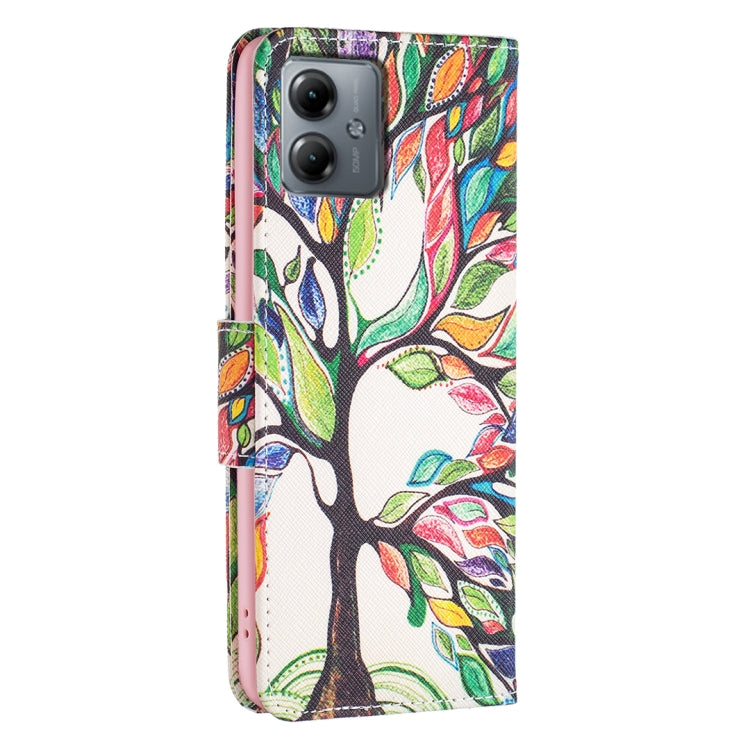 PAINT Knižkové puzdro pre Motorola Moto G14 - Tree