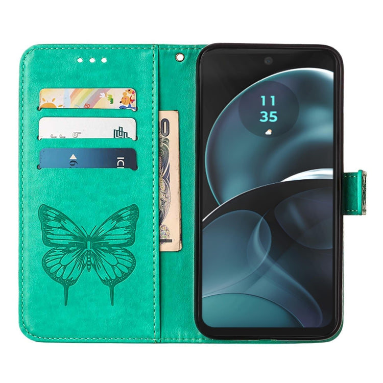 BUTTERFLY Knižkové puzdro pre Motorola Moto G14 - zelené