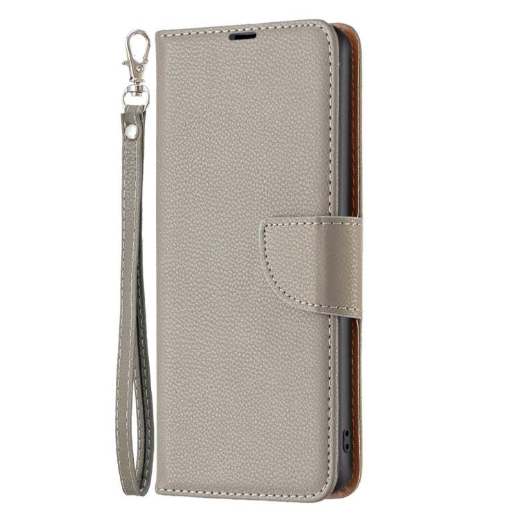 LAMBSKIN Knižkové puzdro pre Motorola Moto G14 - sivé