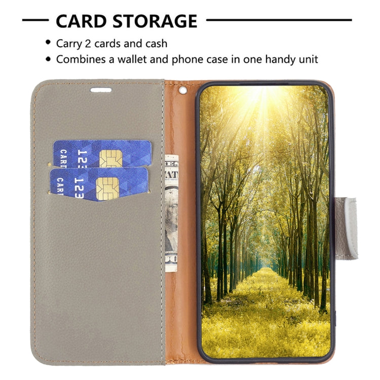 LAMBSKIN Knižkové puzdro pre Motorola Moto G14 - sivé