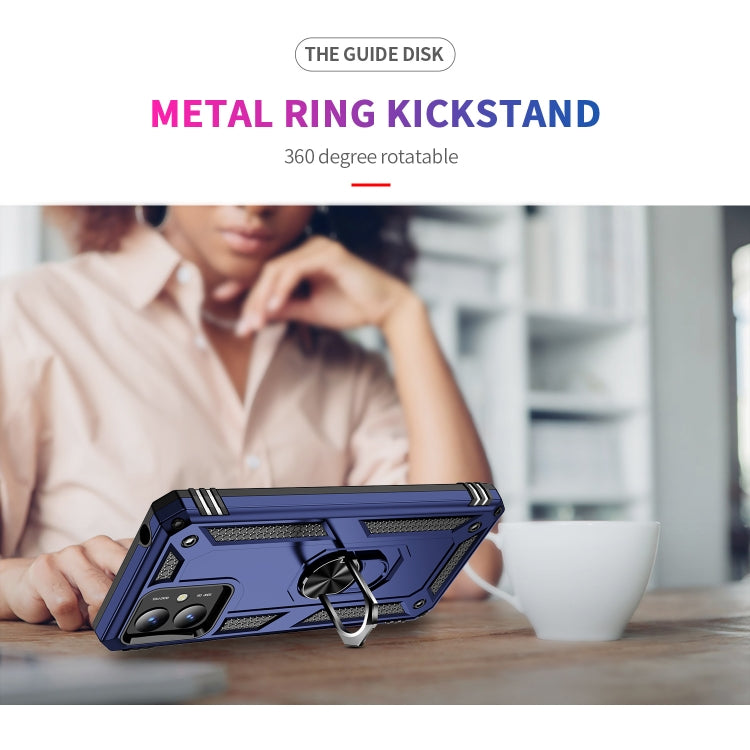 RING ARMOR Tvrdený kryt pre Motorola Moto G14 - modrý