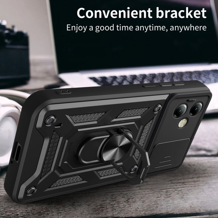 SLIDING ARMOR Tvrdený kryt pre Motorola Moto G14 - sivý