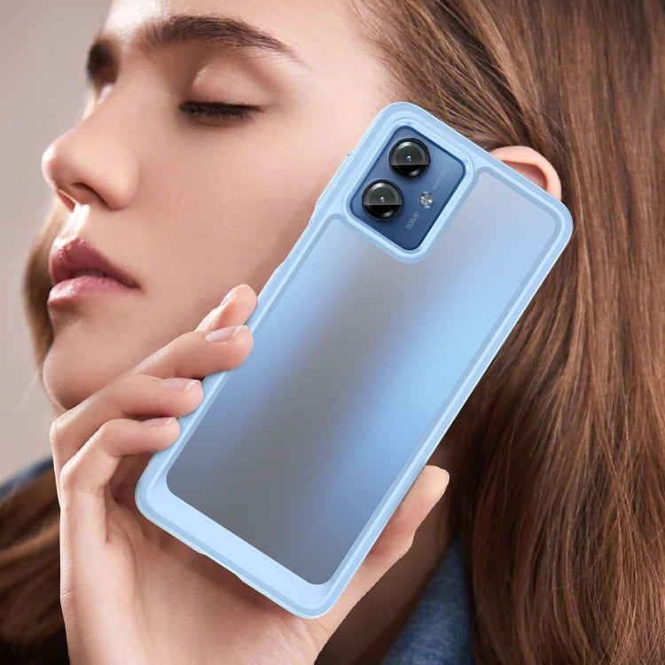 ACRYLIC Zadný kryt pre Motorola Moto G14 - modrý