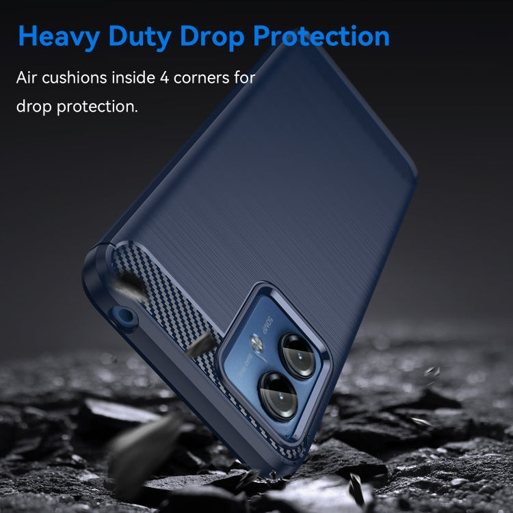 CARBON Zadný obal pre Motorola Moto G14 - modrý