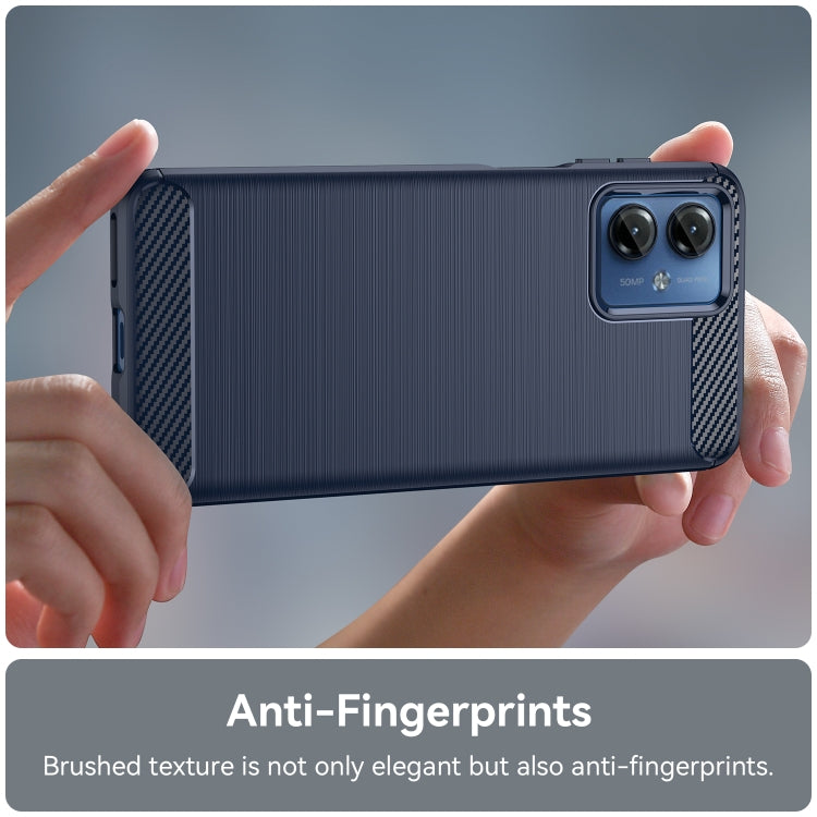 CARBON Zadný obal pre Motorola Moto G14 - modrý