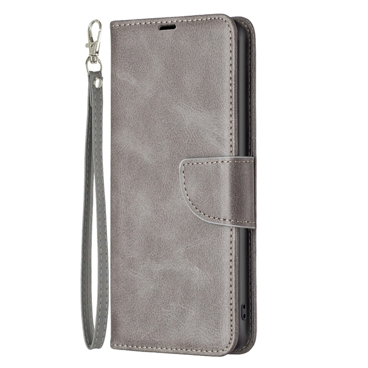 LAMBSKIN Knižkové puzdro pre Motorola Moto G54 5G / G54 5G Power Edition - sivé