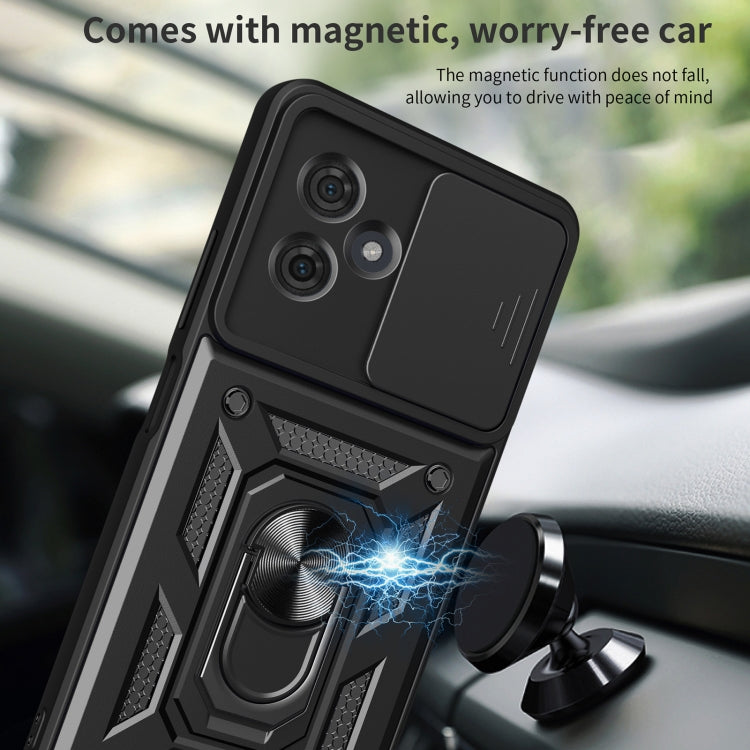 SLIDING ARMOR Tvrdený kryt pre Motorola Moto G54 5G / G54 5G Power Edition - červený