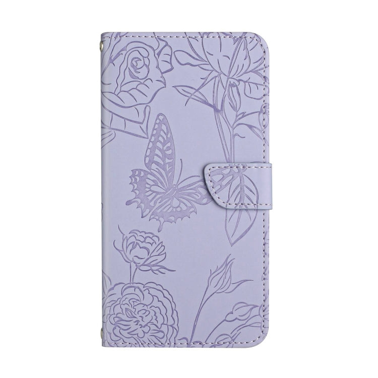 BUTTERFLY Knižkové puzdro pre Motorola Moto G54 5G / G54 5G Power Edition - SKIN fialové