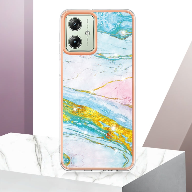 MARBLE Zadný kryt pre Motorola Moto G54 5G / G54 5G Power Edition - zelený