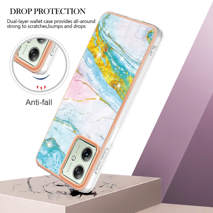 MARBLE Zadný kryt pre Motorola Moto G54 5G / G54 5G Power Edition - zelený