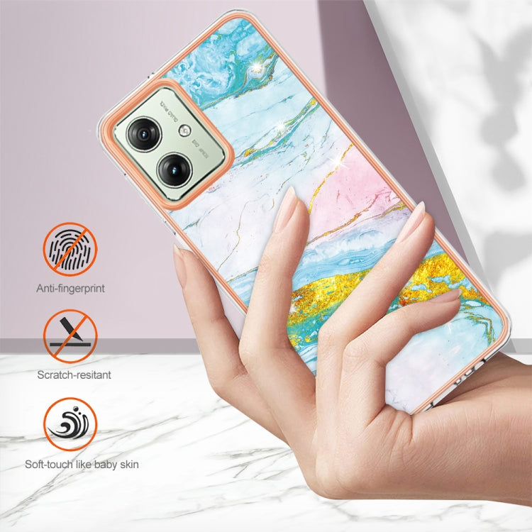 MARBLE Zadný kryt pre Motorola Moto G54 5G / G54 5G Power Edition - zelený