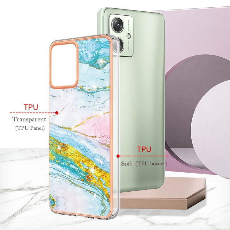 MARBLE Zadný kryt pre Motorola Moto G54 5G / G54 5G Power Edition - zelený
