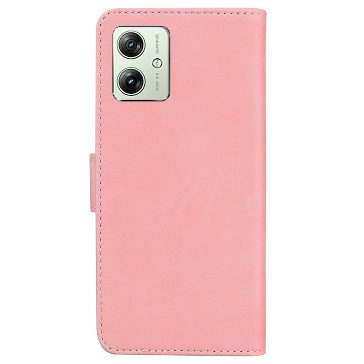 SOLID Knižkové puzdro pre Motorola Moto G54 5G / G54 5G Power Edition - ružové