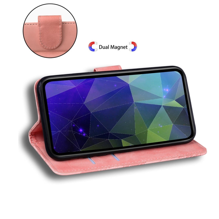SOLID Knižkové puzdro pre Motorola Moto G54 5G / G54 5G Power Edition - ružové
