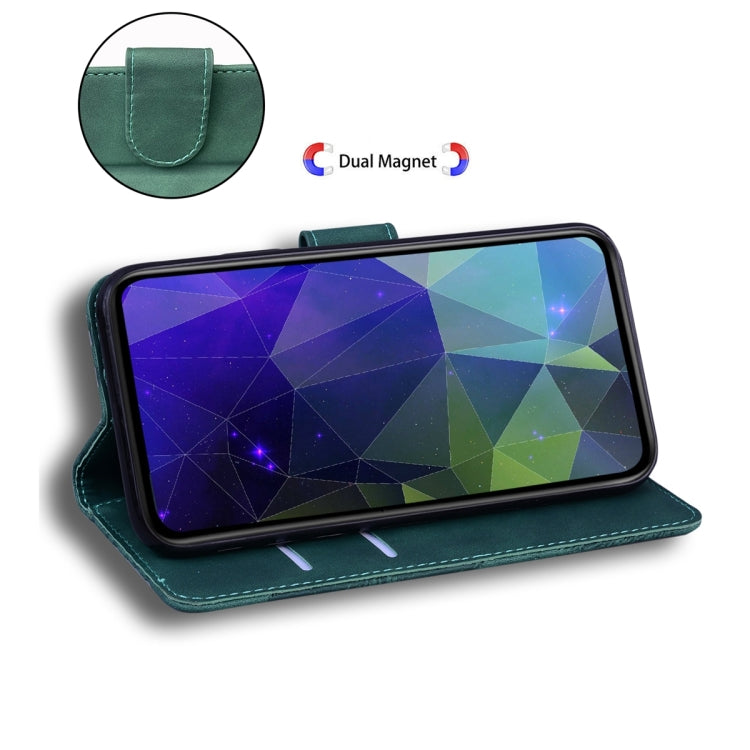 SOLID Knižkové puzdro pre Motorola Moto G54 5G / G54 5G Power Edition - zelené