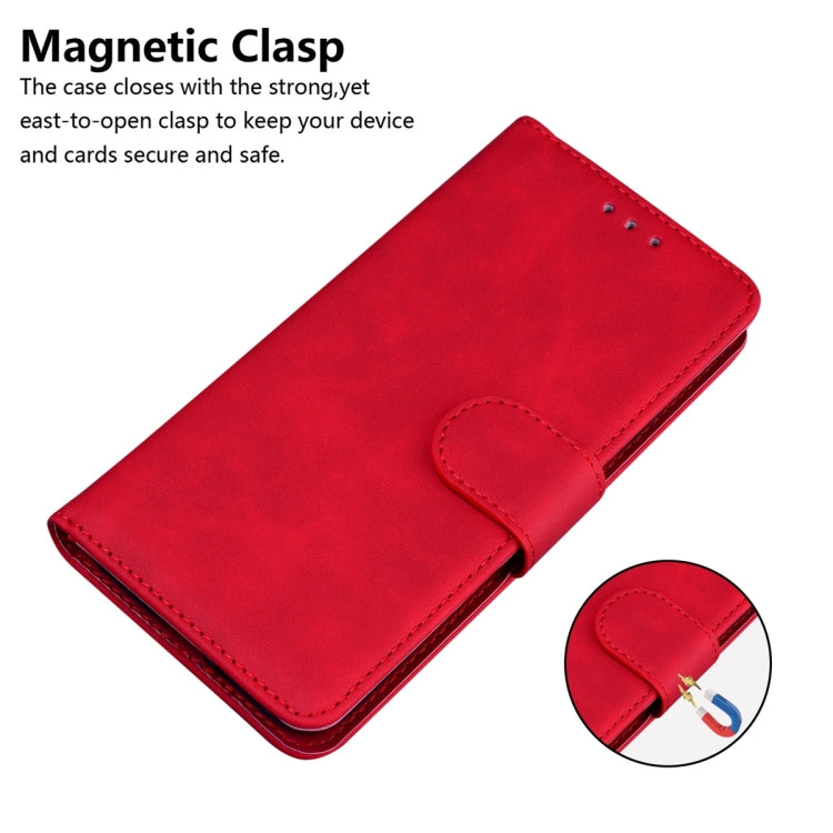 SOLID Knižkové puzdro pre Motorola Moto G54 5G / G54 5G Power Edition - červené