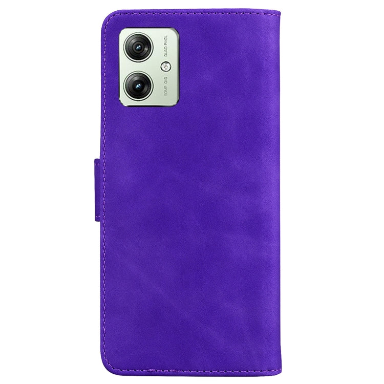 SOLID Knižkové puzdro pre Motorola Moto G54 5G / G54 5G Power Edition - fialové