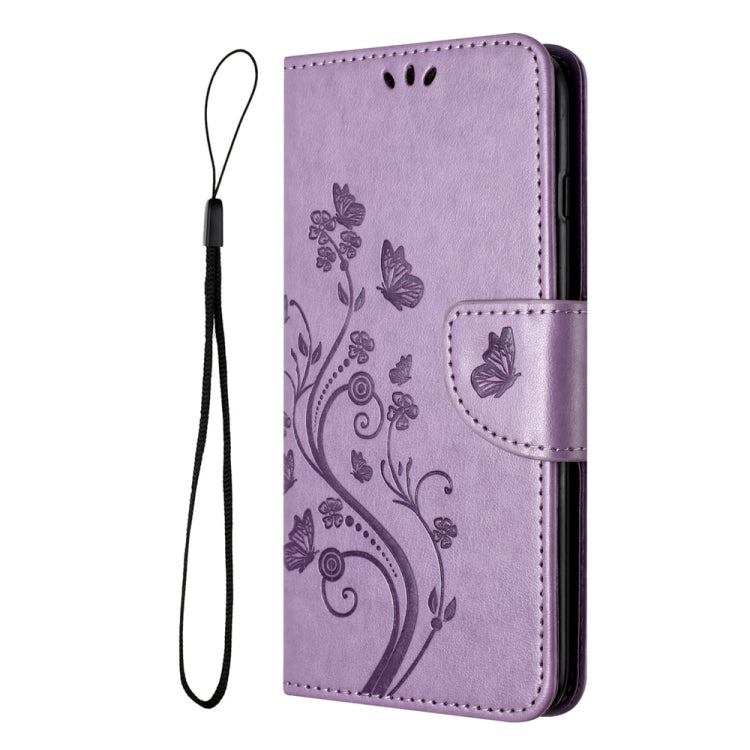 BUTTERFLY Knižkové puzdro pre Motorola Moto G54 5G / G54 5G Power Edition - svetlo fialové