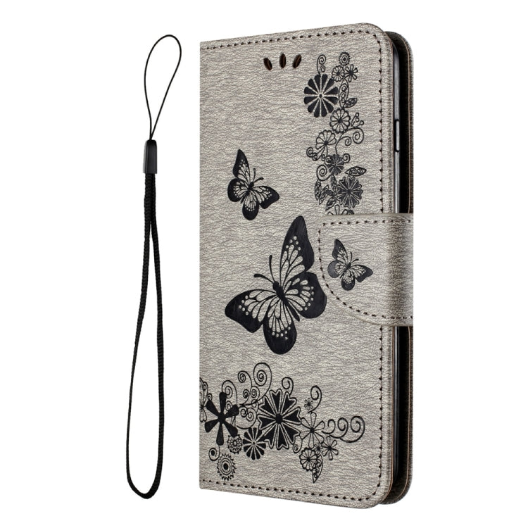 BUTTERFLY Knižkové puzdro pre Motorola Moto G54 5G / G54 5G Power Edition - sivé