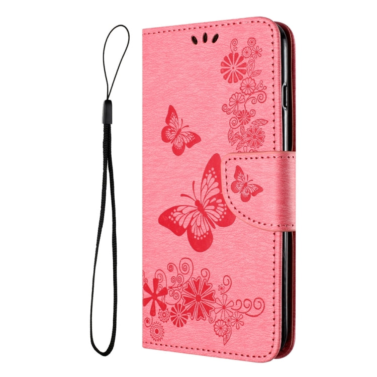 BUTTERFLY Knižkové puzdro pre Motorola Moto G54 5G / G54 5G Power Edition - ružové