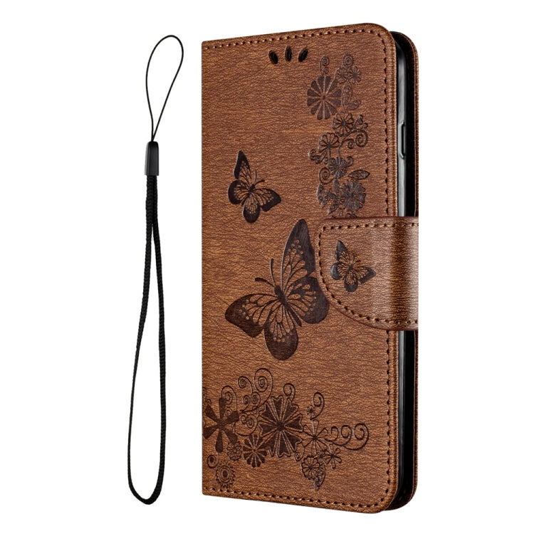 BUTTERFLY Knižkové puzdro pre Motorola Moto G54 5G / G54 5G Power Edition - hnedé