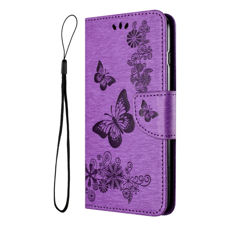 BUTTERFLY Knižkové puzdro pre Motorola Moto G54 5G / G54 5G Power Edition - tmavo fialové