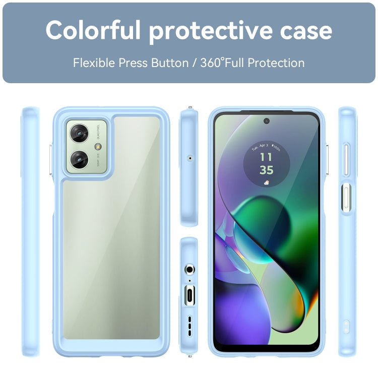 ACRYLIC Zadný kryt pre Motorola Moto G54 5G / G54 5G Power Edition - modrý