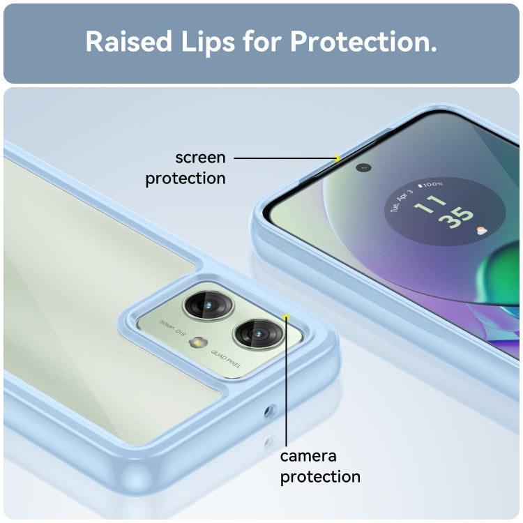 ACRYLIC Zadný kryt pre Motorola Moto G54 5G / G54 5G Power Edition - modrý