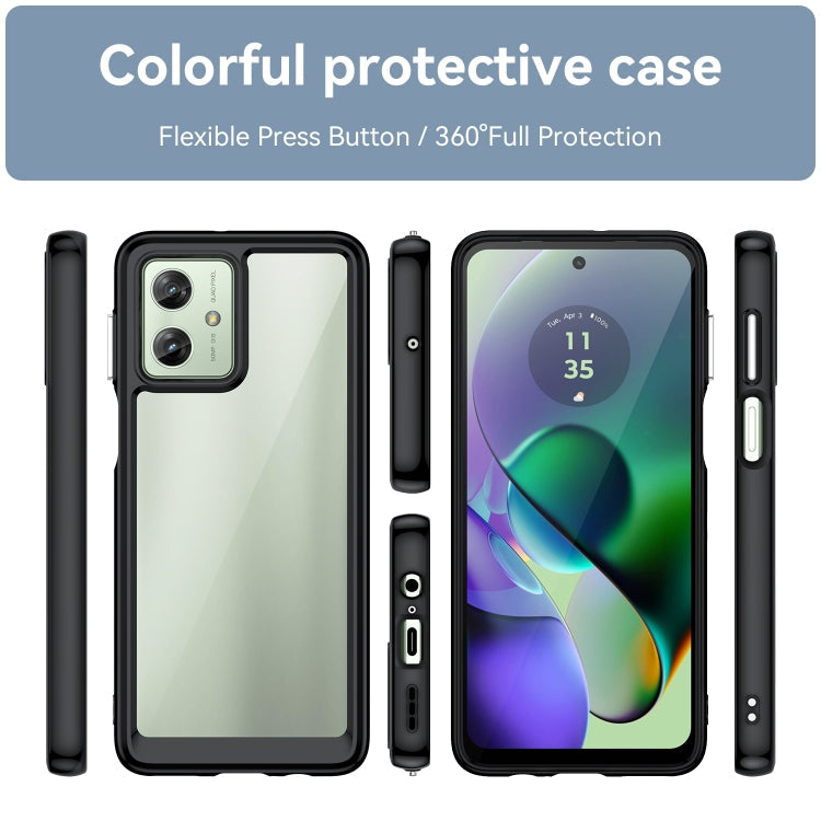 ACRYLIC Zadný kryt pre Motorola Moto G54 5G / G54 5G Power Edition - čierny