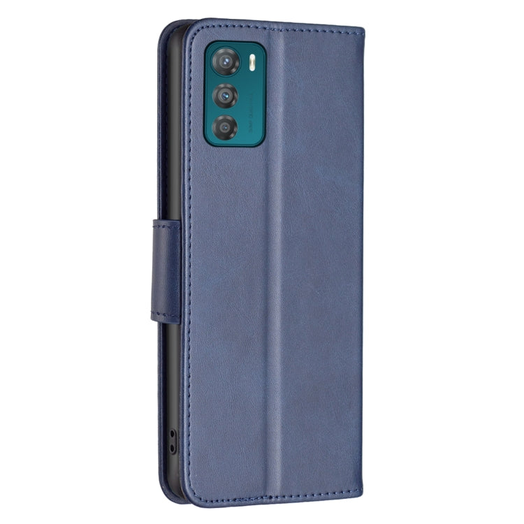 LAMBSKIN Knižkové puzdro pre Motorola Moto G42 - modré