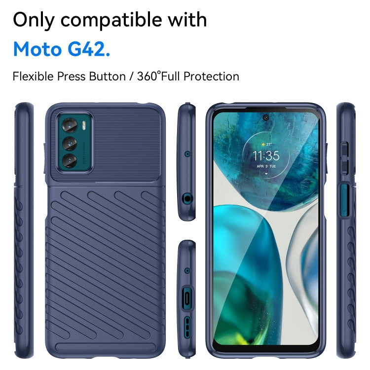 THUNDER Ochranný kryt pre Motorola Moto G42 - modrý