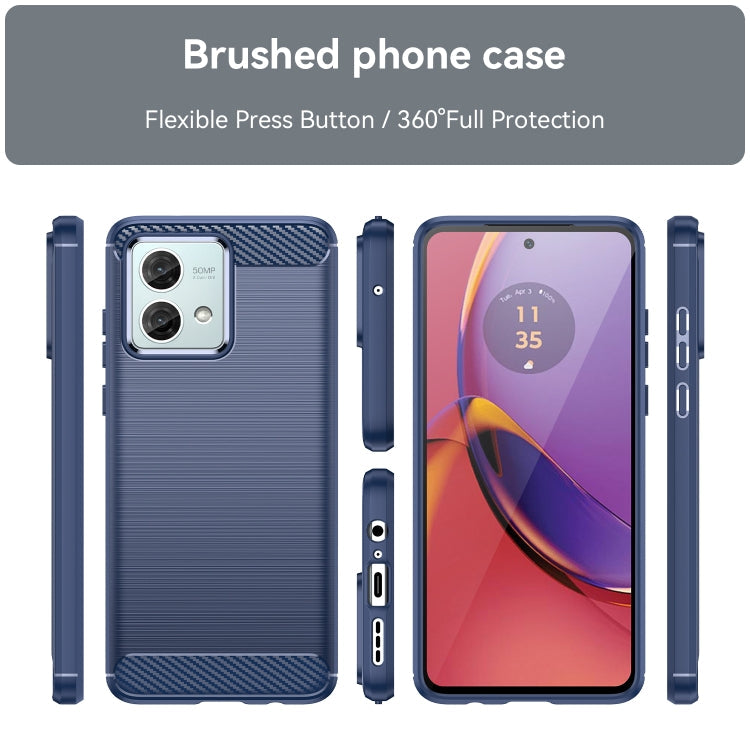 CARBON Zadný obal pre Motorola Moto G84 5G - modrý