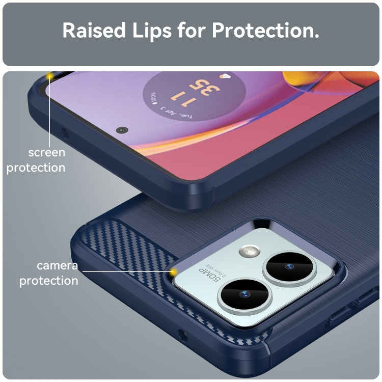 CARBON Zadný obal pre Motorola Moto G84 5G - modrý
