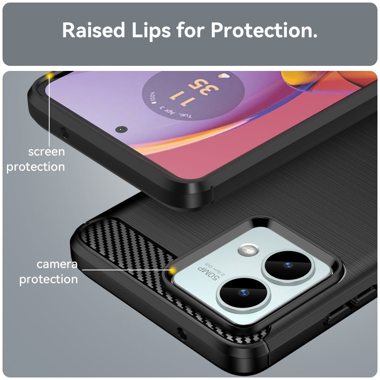 CARBON Zadný obal pre Motorola Moto G84 5G - čierny
