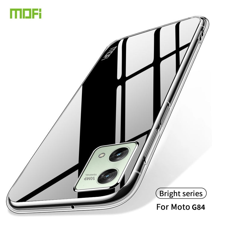 TRANSPARENTNÝ Silikónový obal pre Motorola Moto G84 5G - priesvitný