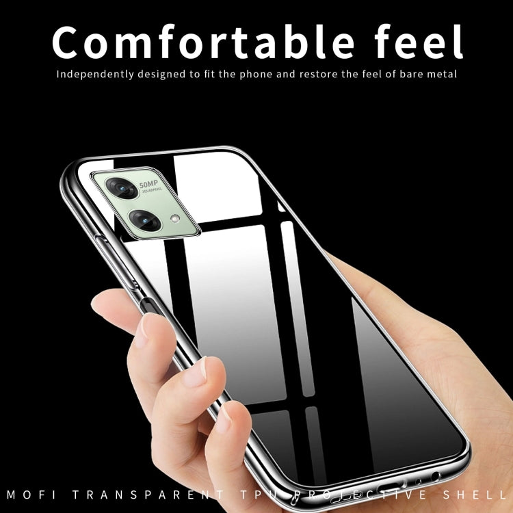TRANSPARENTNÝ Silikónový obal pre Motorola Moto G84 5G - priesvitný