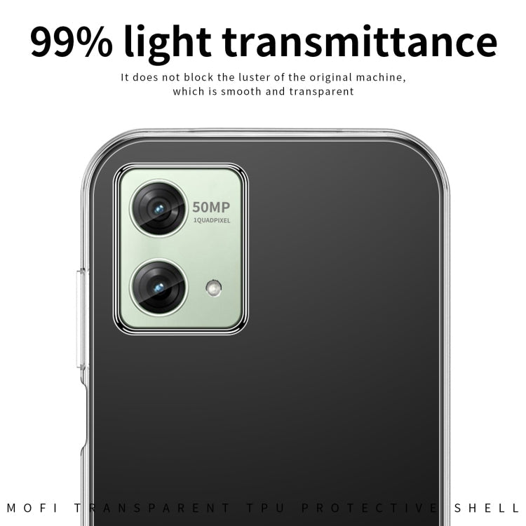 TRANSPARENTNÝ Silikónový obal pre Motorola Moto G84 5G - priesvitný