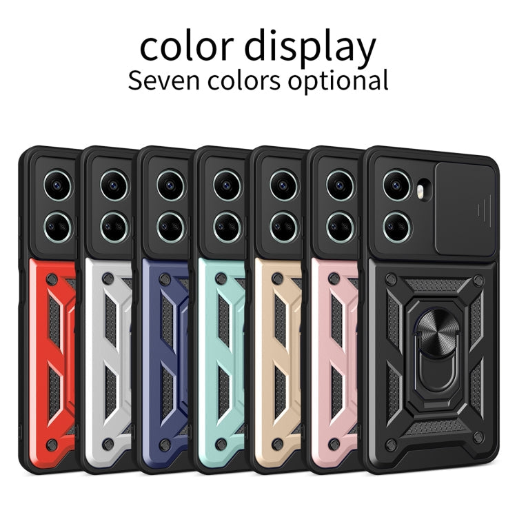 SLIDING ARMOR Tvrdený kryt pre Huawei nova 10 SE - modrý